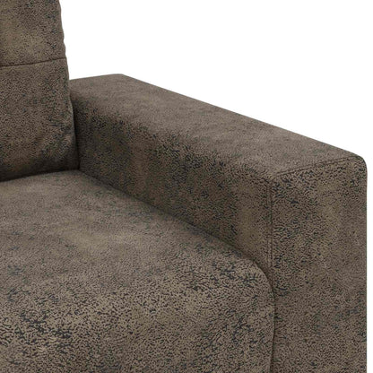 Divano 3 pcs Grigio scuro 221 x 80 x 80 cm Tessuto misto lino | homemem39
