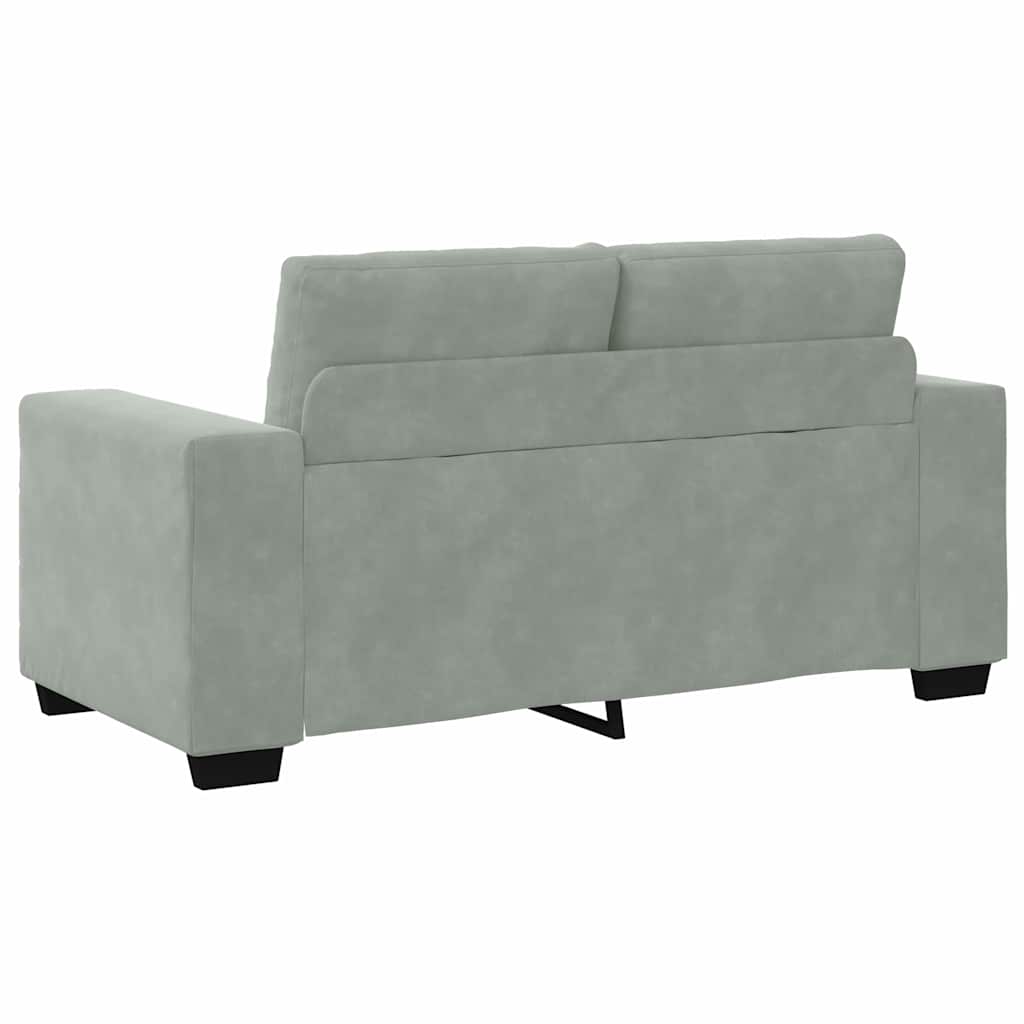 Set di divani con cuscino 3 pcs Grigio 221 x 78 x 80 cm Velluto - homemem39
