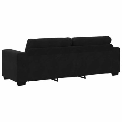 Set di divani 3 pcs Nero 221 x 80 x 80 cm Velluto | homemem39