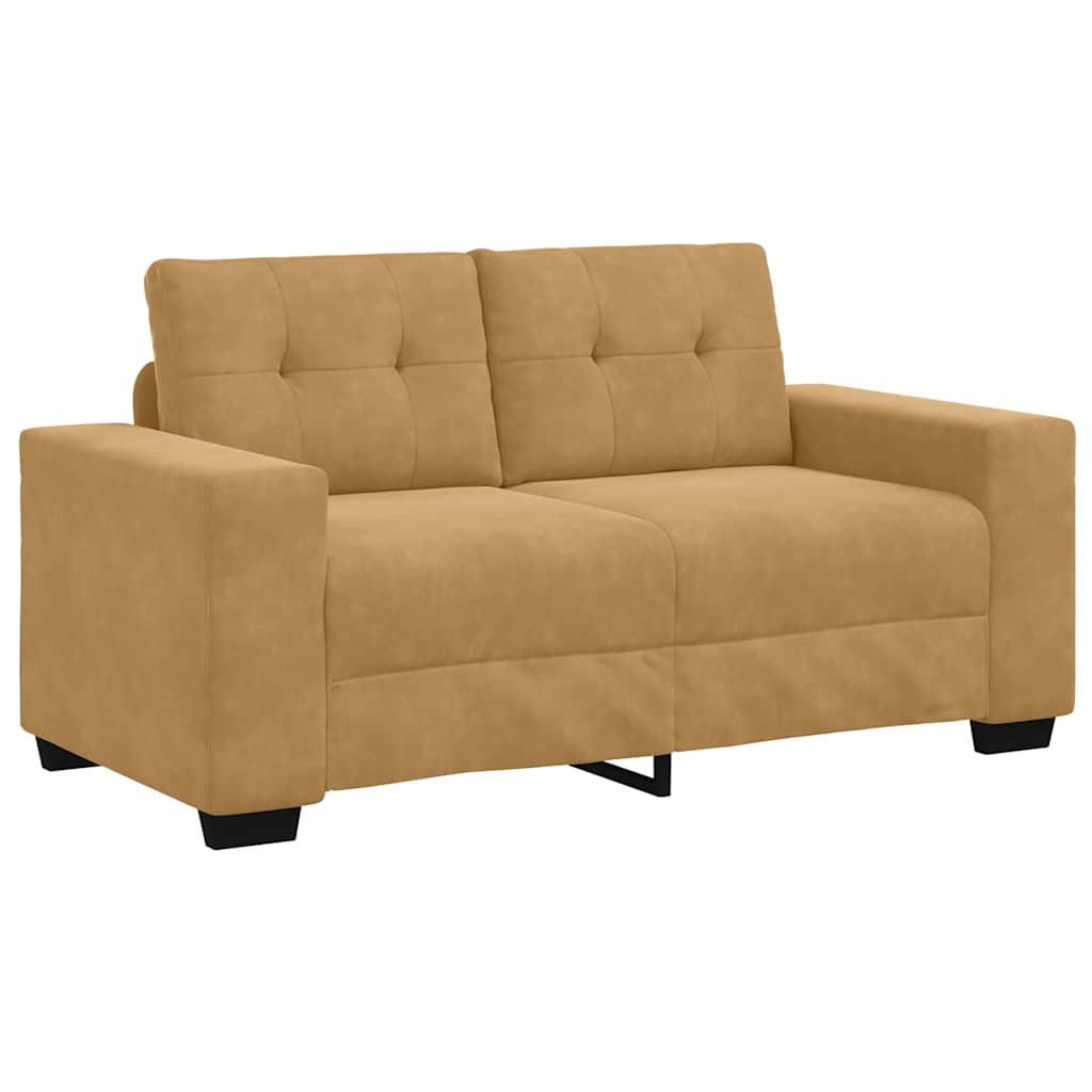 Set di divani 3 pcs Marrone 221 x 80 x 80 cm Velluto