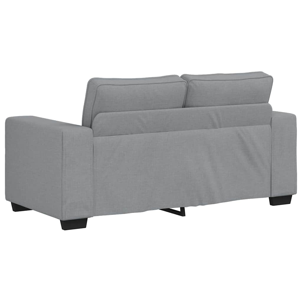 Set di Divani 3 pz con Cuscini Grigio Chiaro in Tessuto - homemem39