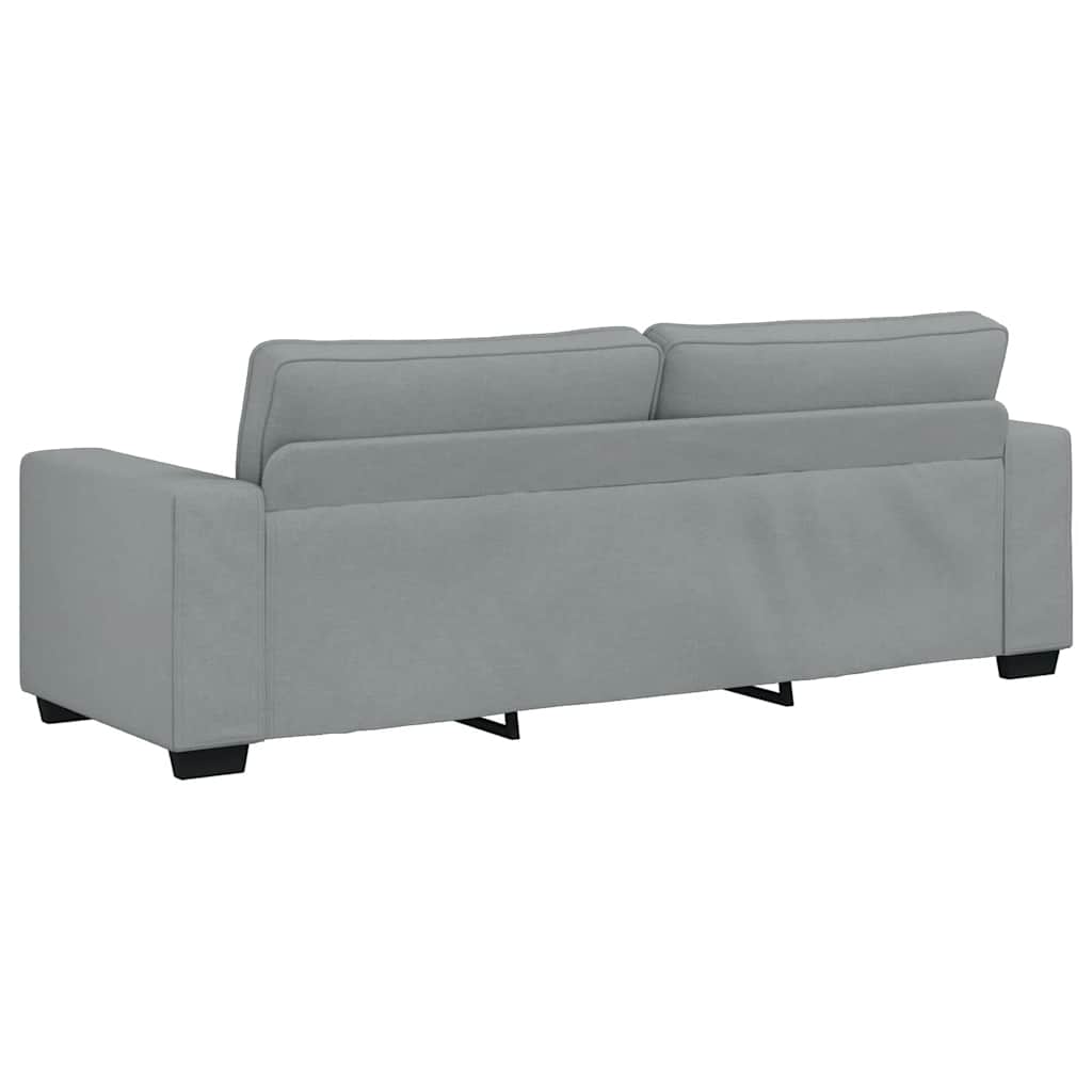 Set di Divani 3 pz con Cuscini Grigio Chiaro in Tessuto - homemem39