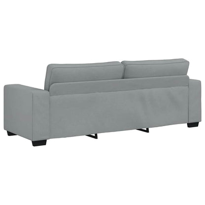 Set di Divani 3 pz con Cuscini Grigio Chiaro in Tessuto - homemem39
