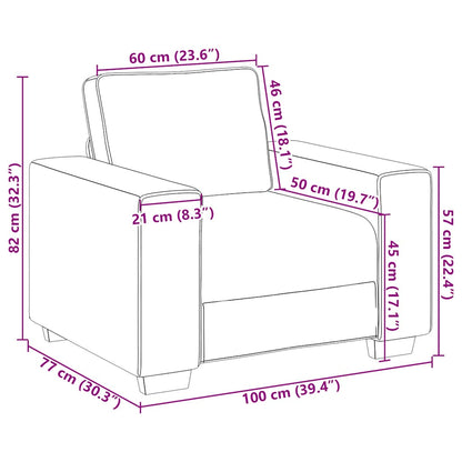 Set di Divani 3 pz con Cuscini Grigio Scuro in Tessuto