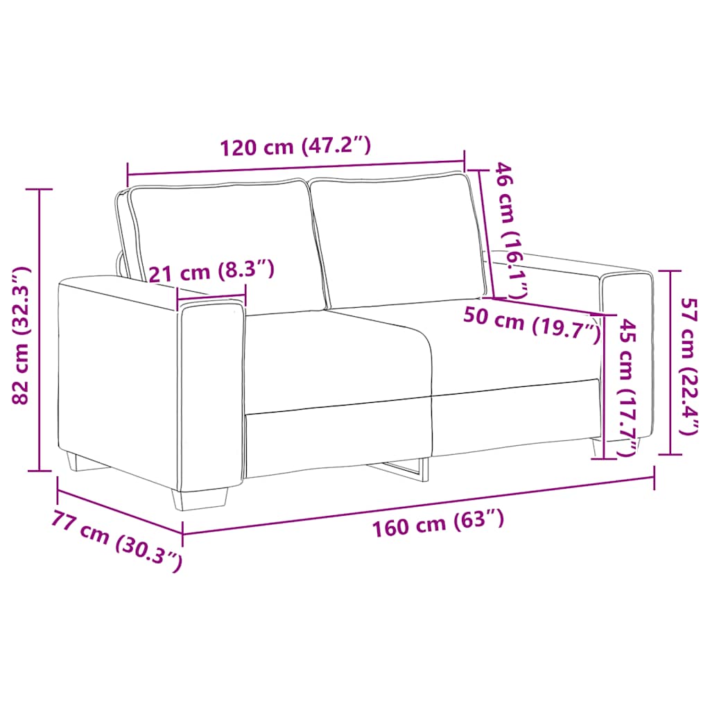 Set di Divani 3 pz con Cuscini Nero in Tessuto