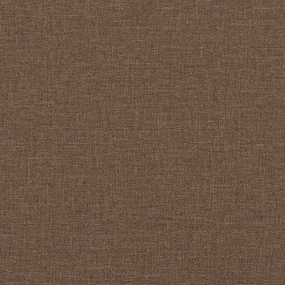 Divano 3 pcs Marrone 219 x 80 x 82 cm Tessuto misto lino
