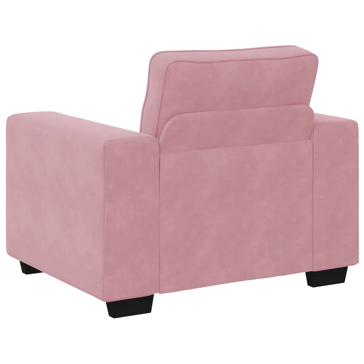 Set di Divani 3 pz con Cuscini rosa in Velluto