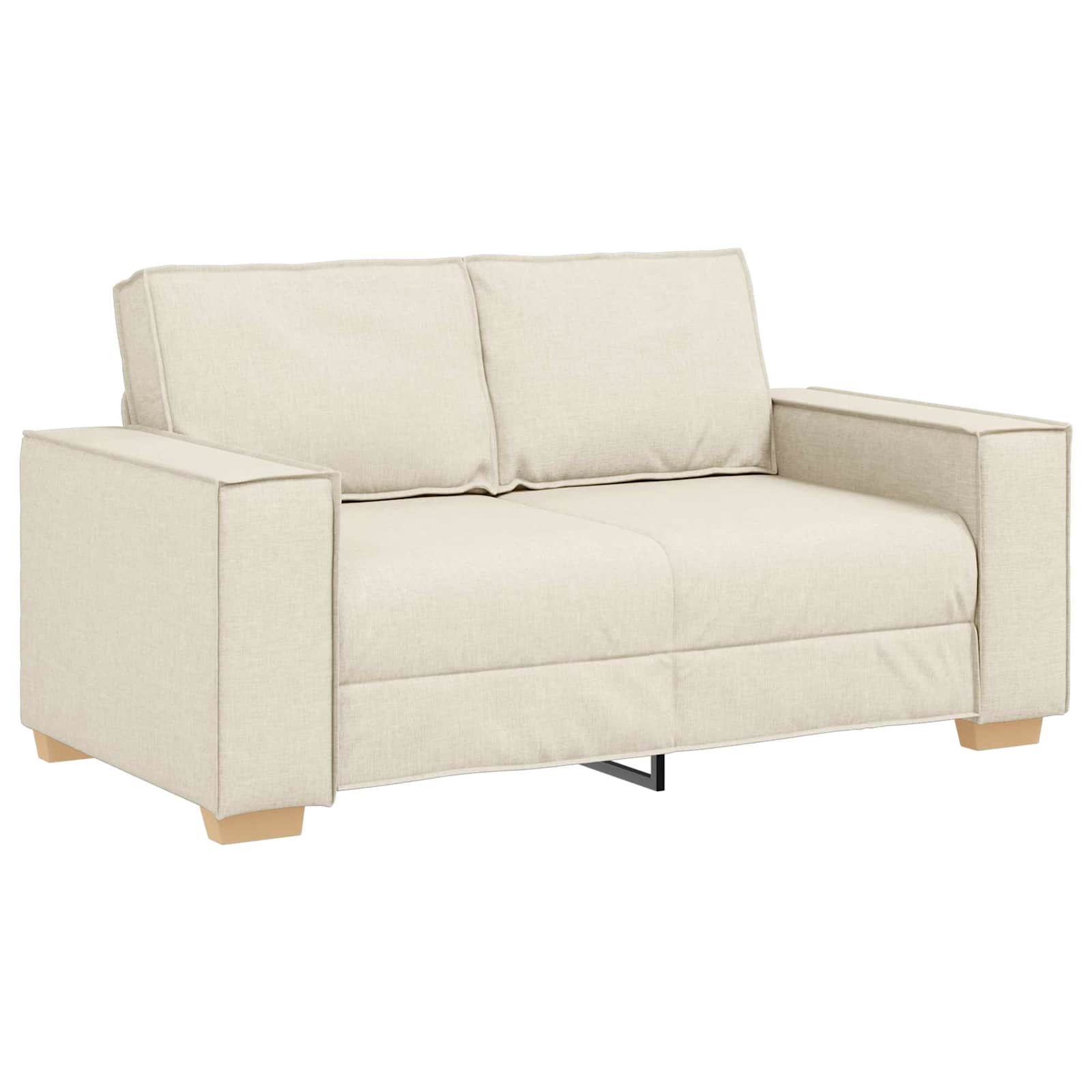 Divano 2 pcs Beige 220 x 80 x 84 cm Tessuto misto lino | homemem39