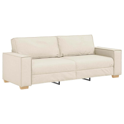 Divano 2 pcs Beige 220 x 80 x 84 cm Tessuto misto lino | homemem39