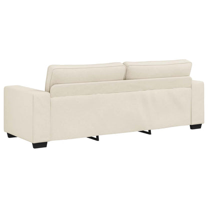 Divano 2 pcs Beige 221 x 80 x 82 cm Tessuto misto lino