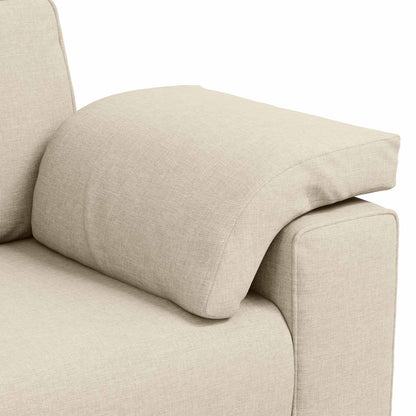 Divano 2 pcs Beige 219 x 80 x 82 cm Tessuto misto lino | homemem39