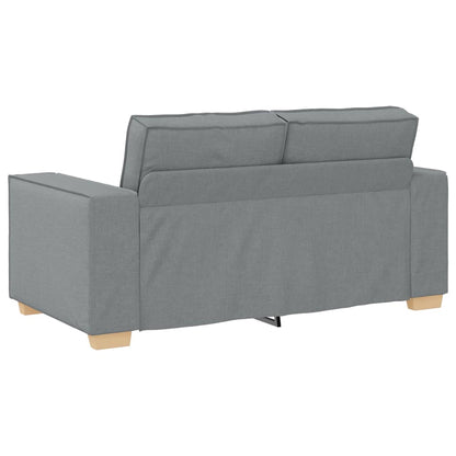 Set di Divani 2 pz con Cuscini Grigio Chiaro in Tessuto | homemem39
