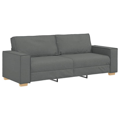 Set di Divani 2 pz con Cuscini Grigio Scuro in Tessuto | homemem39