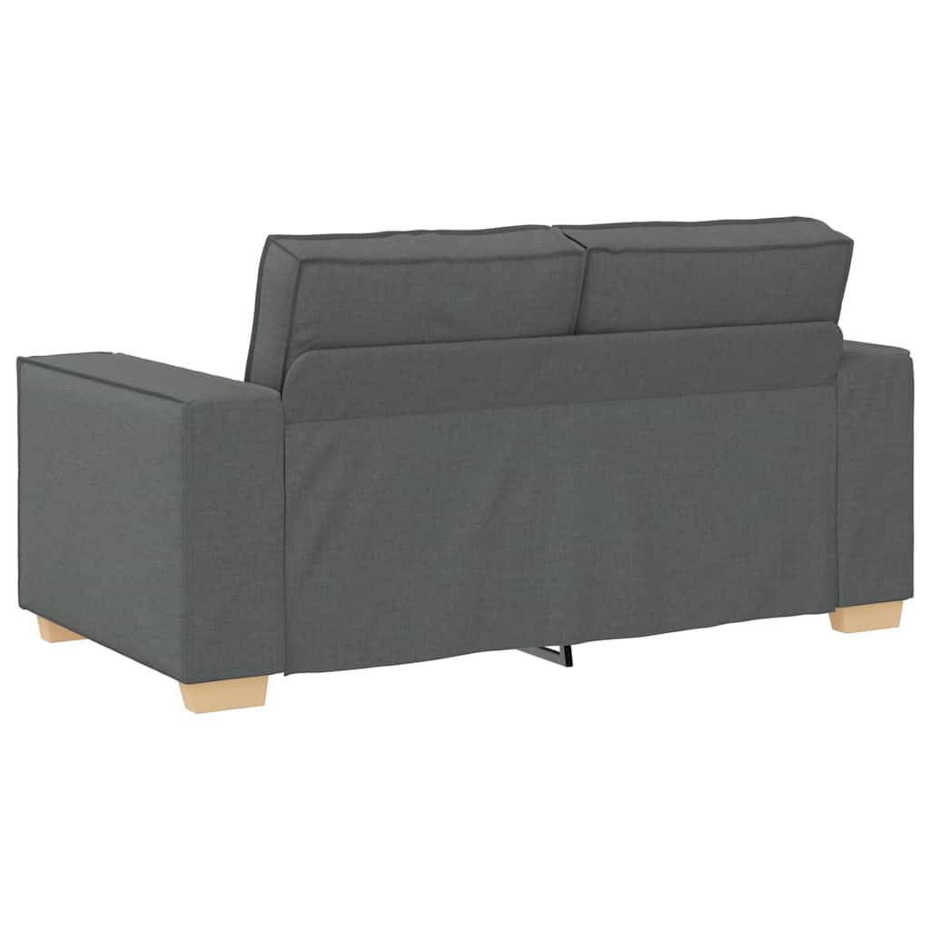 Set di Divani 2 pz con Cuscini Grigio Scuro in Tessuto | homemem39
