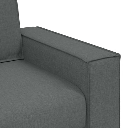 Set di Divani 2 pz con Cuscini Grigio Scuro in Tessuto | homemem39