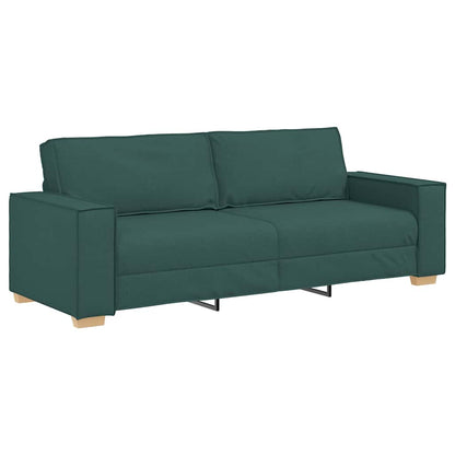 Set di Divani 2 pz con Cuscini Verde scuro in Tessuto | homemem39