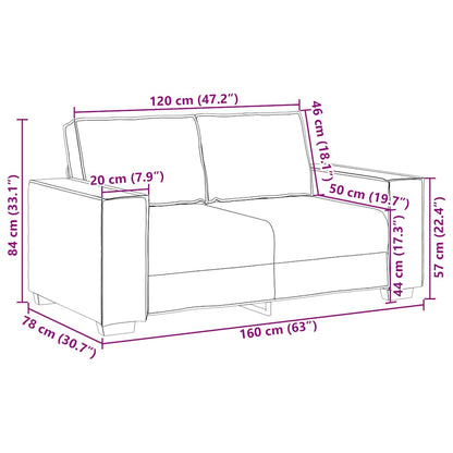 Set di Divani 2 pz con Cuscini Verde scuro in Tessuto | homemem39