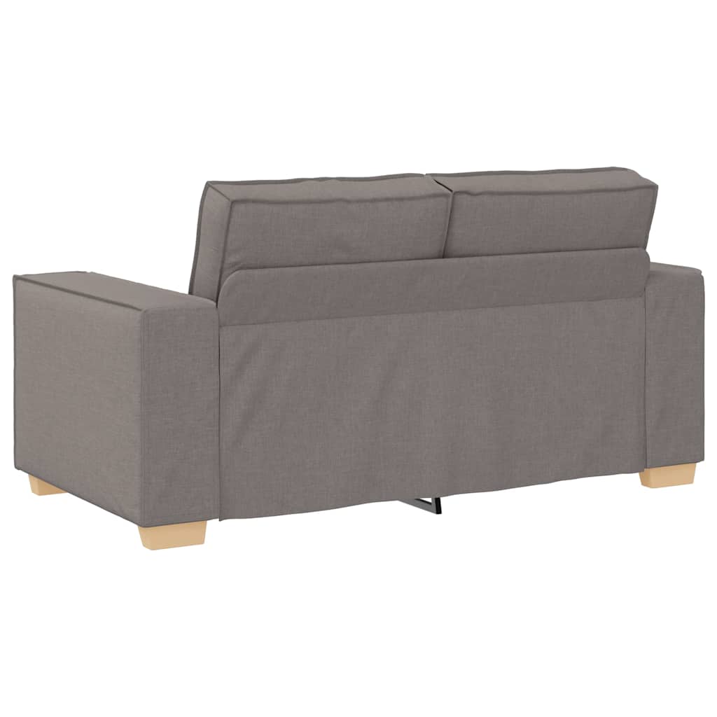 Set di Divani 2 pz con Cuscini Tortora in Tessuto | homemem39
