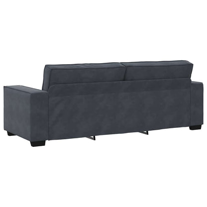 Set di Divani 2 pz con Cuscini Grigio Scuro in Velluto | homemem39