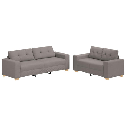 Divano 2 pcs Talpa 221 x 80 x 80 cm Tessuto misto lino | homemem39