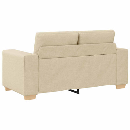 Divano 2 pcs Crema 221 x 80 x 80 cm Tessuto misto lino | homemem39