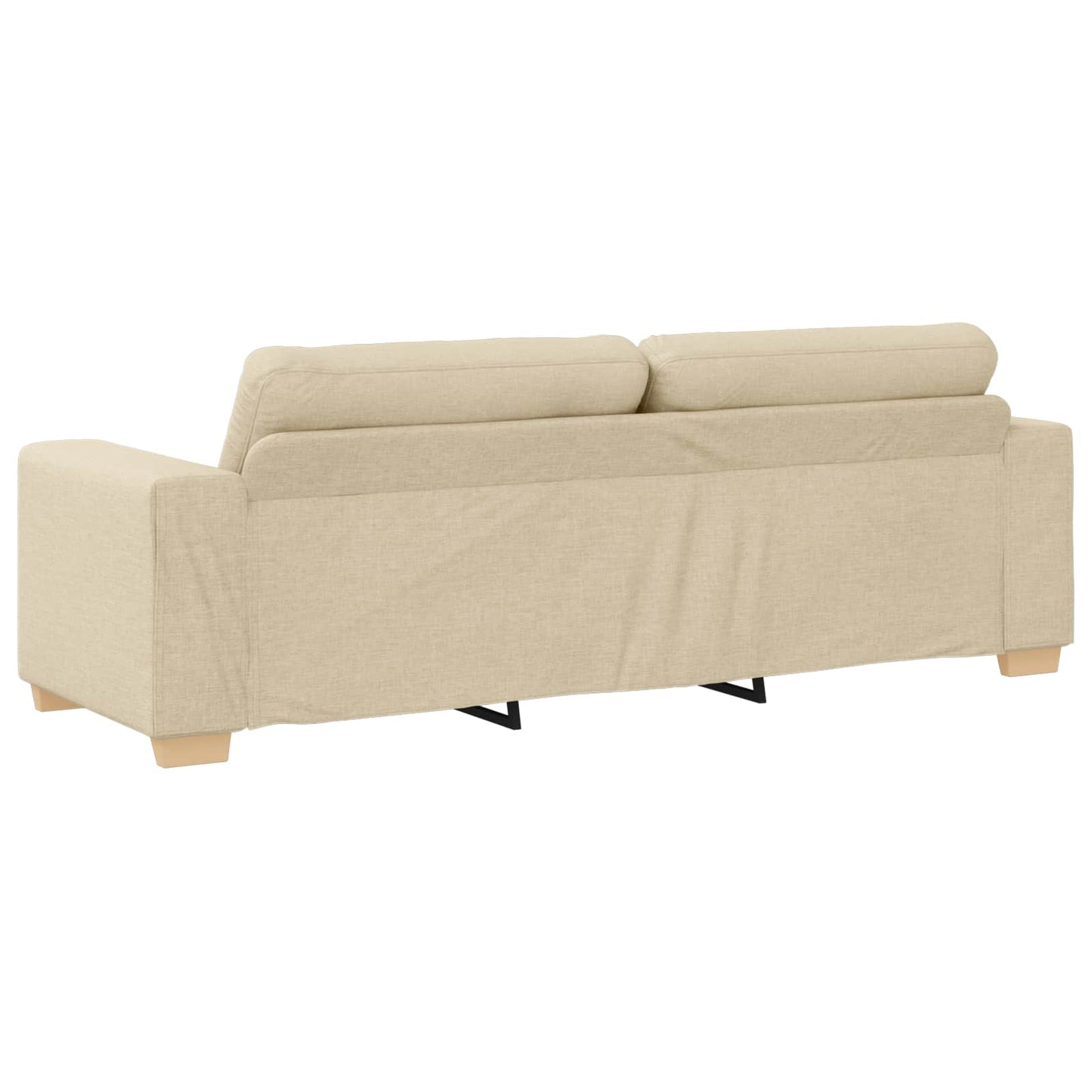 Divano 2 pcs Crema 221 x 80 x 80 cm Tessuto misto lino | homemem39