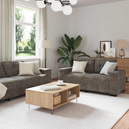 Divano 2 pcs Grigio scuro 221 x 80 x 80 cm Tessuto | homemem39