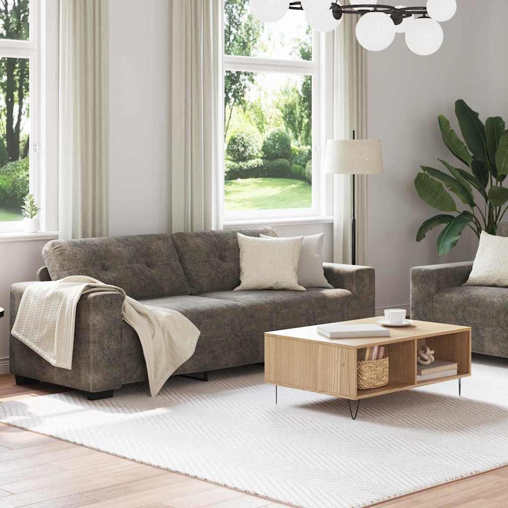Divano 2 pcs Grigio scuro 221 x 80 x 80 cm Tessuto | homemem39