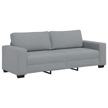 Set di Divani 2 pz con Cuscini Grigio Chiaro in Tessuto | homemem39
