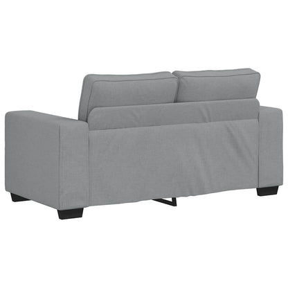 Set di Divani 2 pz con Cuscini Grigio Chiaro in Tessuto - homemem39