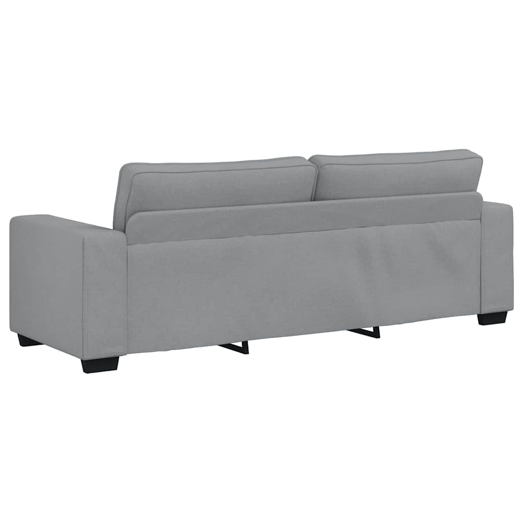 Set di Divani 2 pz con Cuscini Grigio Chiaro in Tessuto | homemem39