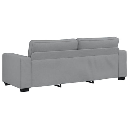 Set di Divani 2 pz con Cuscini Grigio Chiaro in Tessuto | homemem39