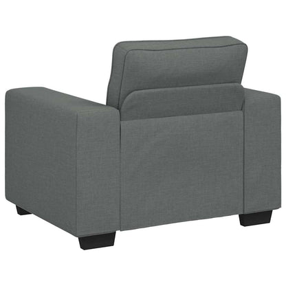 Set di Divani 2 pz con Cuscini Grigio Scuro in Tessuto | homemem39