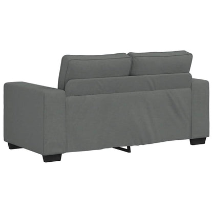 Set di Divani 2 pz con Cuscini Grigio Scuro in Tessuto | homemem39