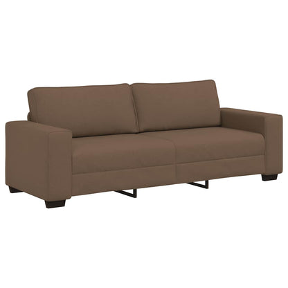 Set di Divani 2 pz con Cuscini Marrone in Tessuto | homemem39