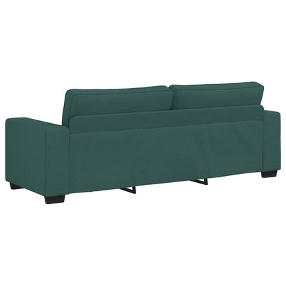 Set di Divani 2 pz con Cuscini Verde scuro in Tessuto | homemem39