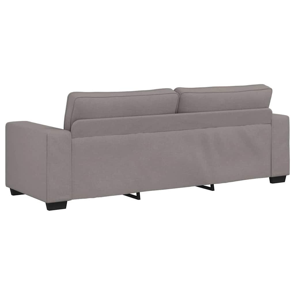 Set di Divani 2 pz con Cuscini Tortora in Tessuto | homemem39