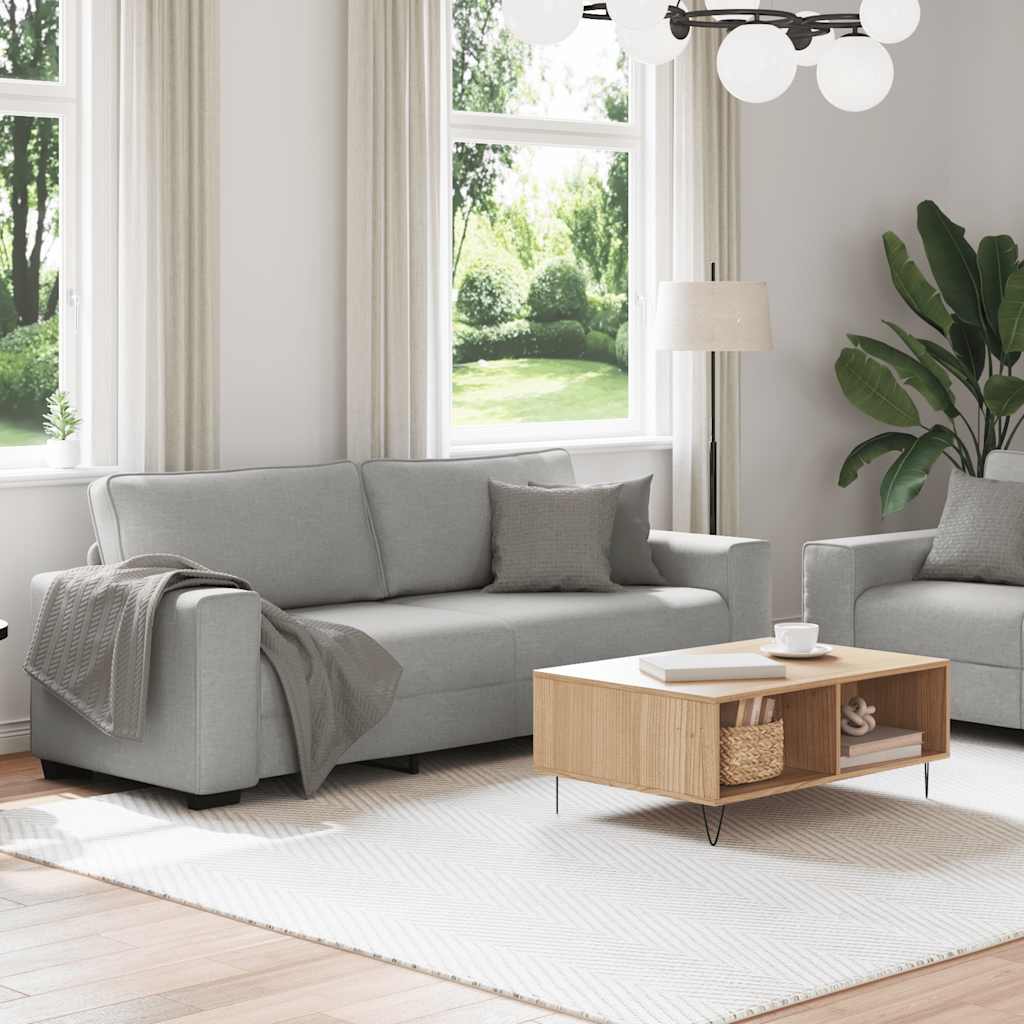 Set di Divani 2 pz con Cuscini Grigio Nuvola in Tessuto - homemem39