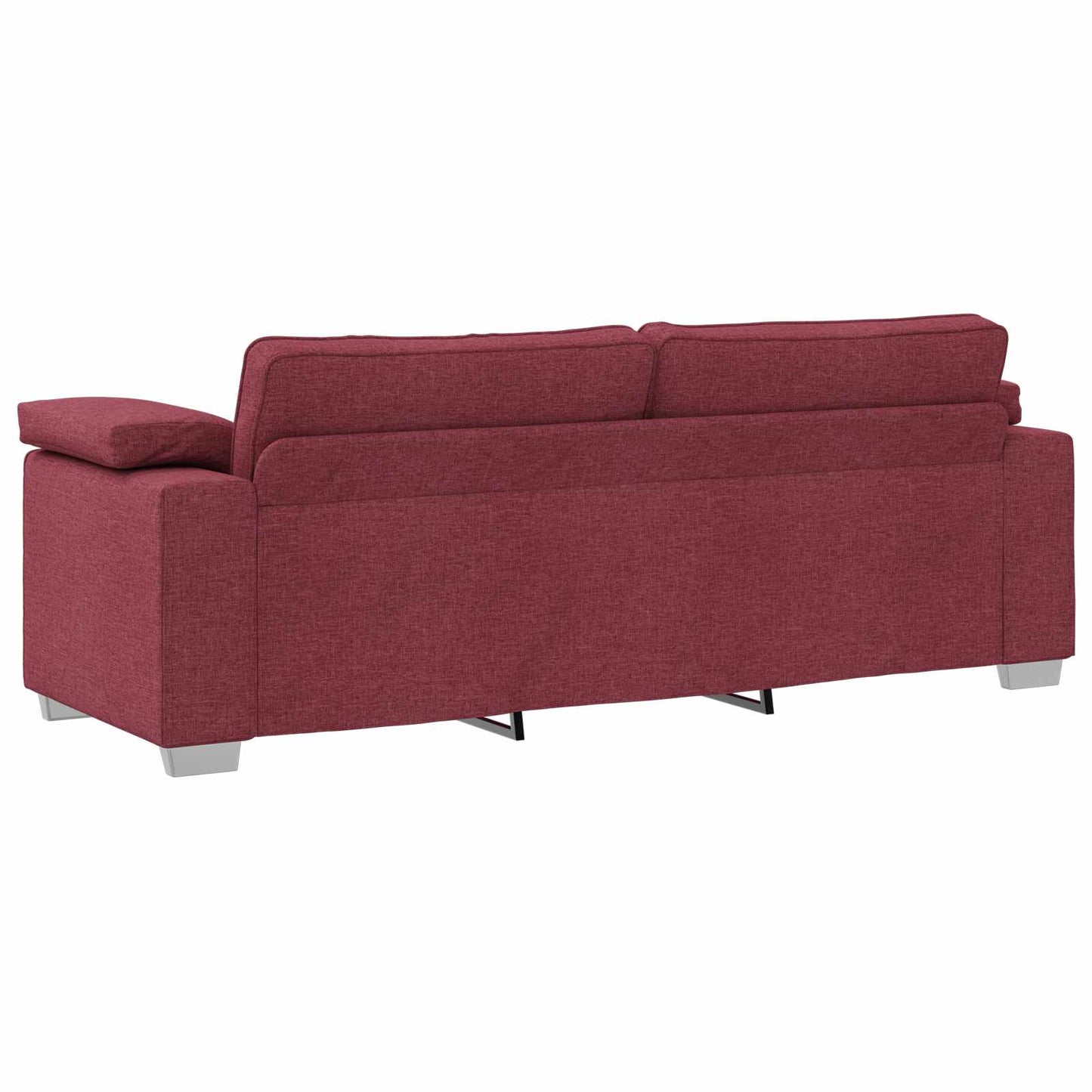 Divano 2 pcs Rosso Vino 219 x 80 x 82 cm Tessuto