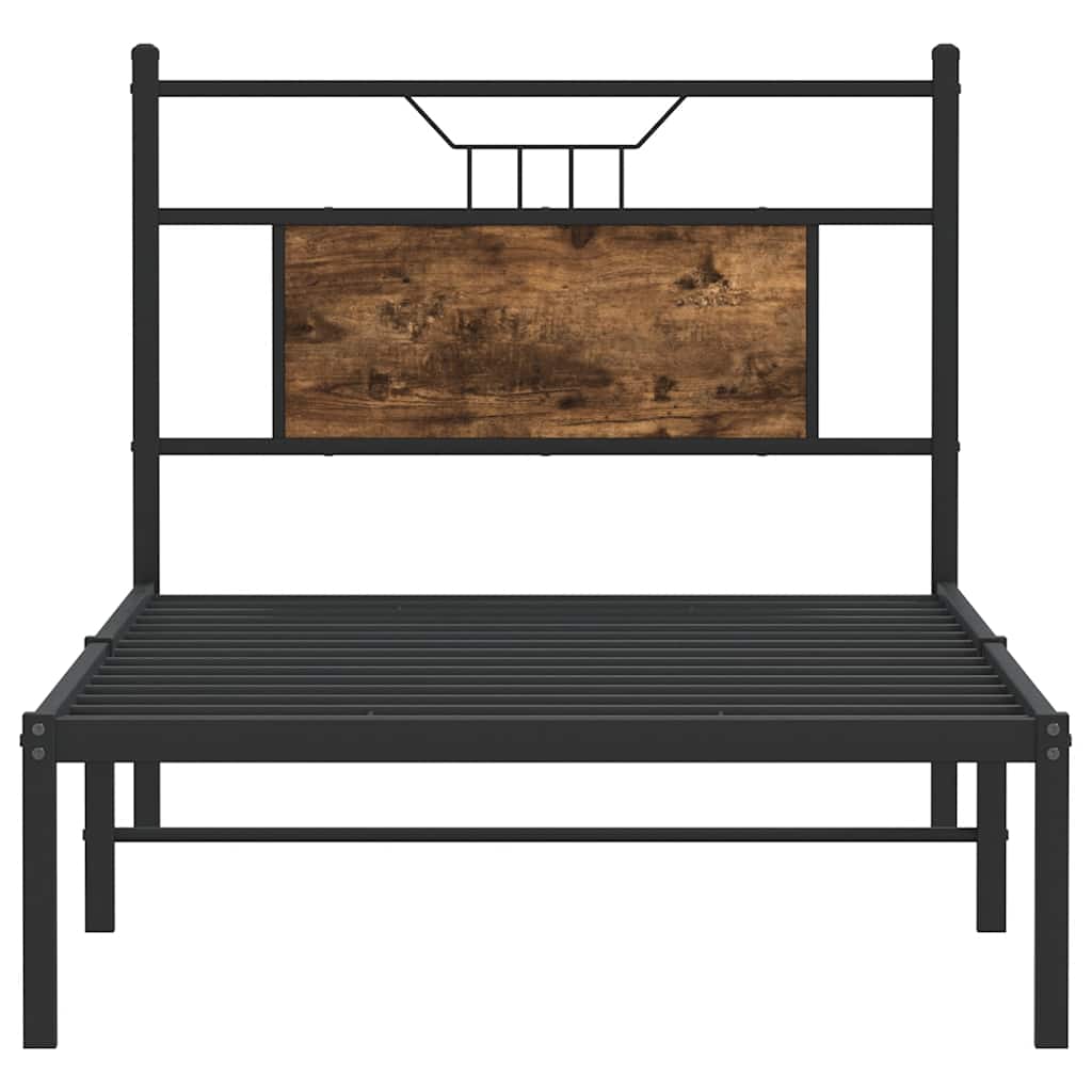 Giroletto senza Materasso Rovere Fumo 75x190 cm in Truciolato
