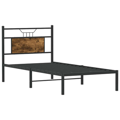 Giroletto senza Materasso Rovere Fumo 80x200 cm in Truciolato