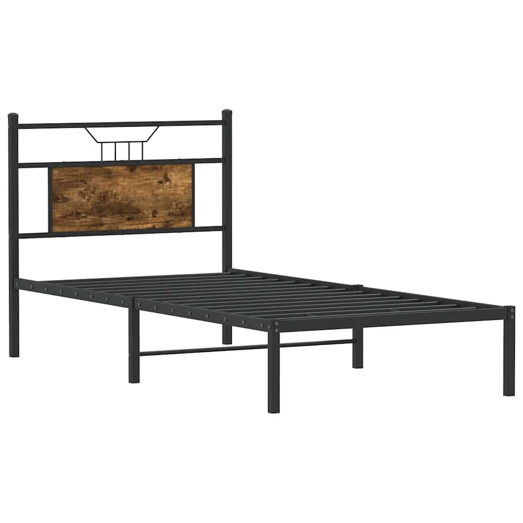 Giroletto senza Materasso Rovere Fumo 90x190 cm in Truciolato