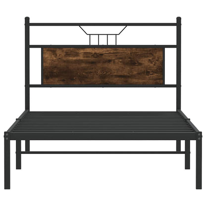 Giroletto senza Materasso Rovere Fumo 100x200 cm in Truciolato