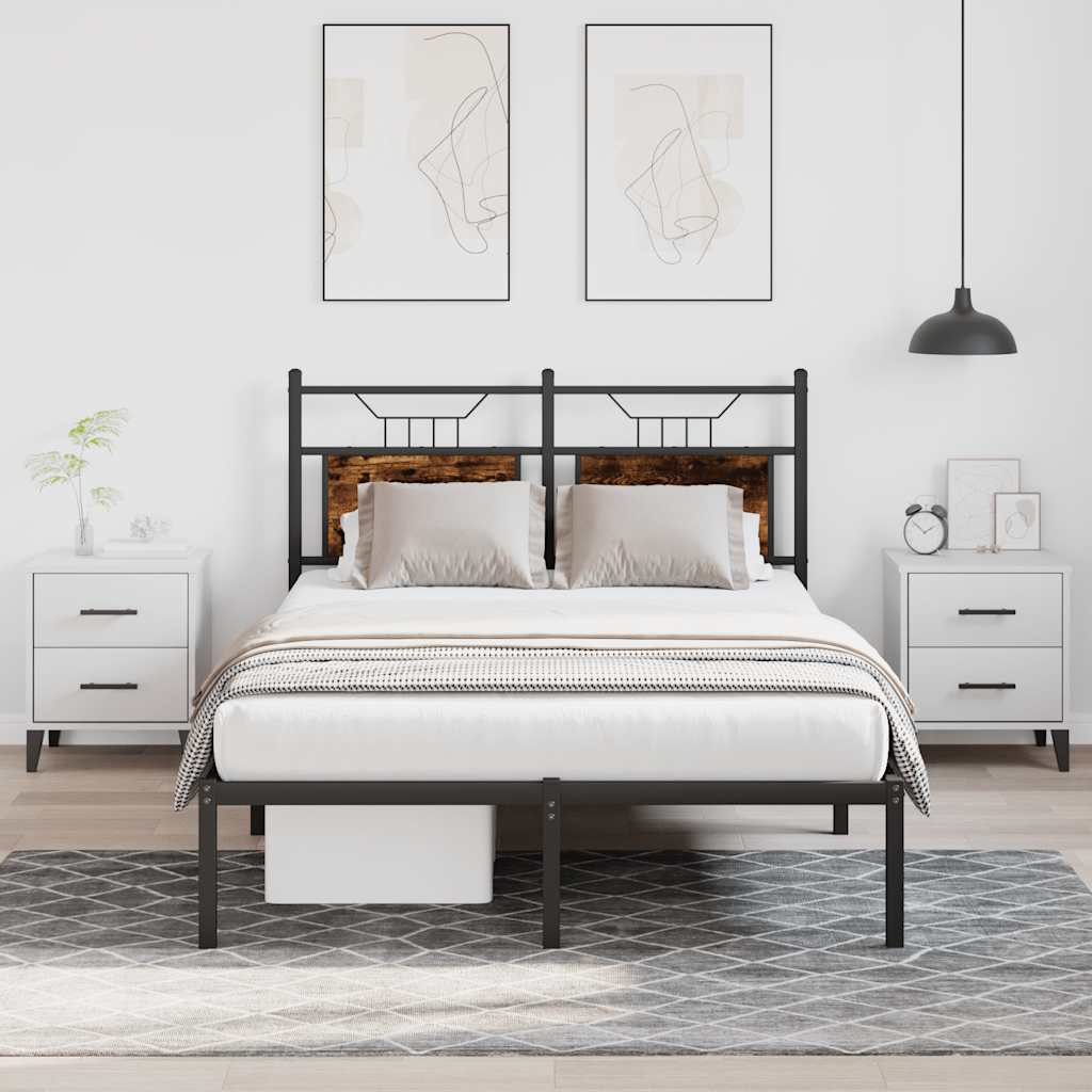 Giroletto senza Materasso Rovere Fumo 120x190 cm in Truciolato