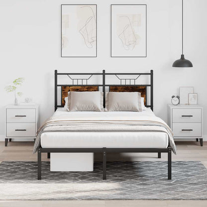 Giroletto senza Materasso Rovere Fumo 120x190 cm in Truciolato