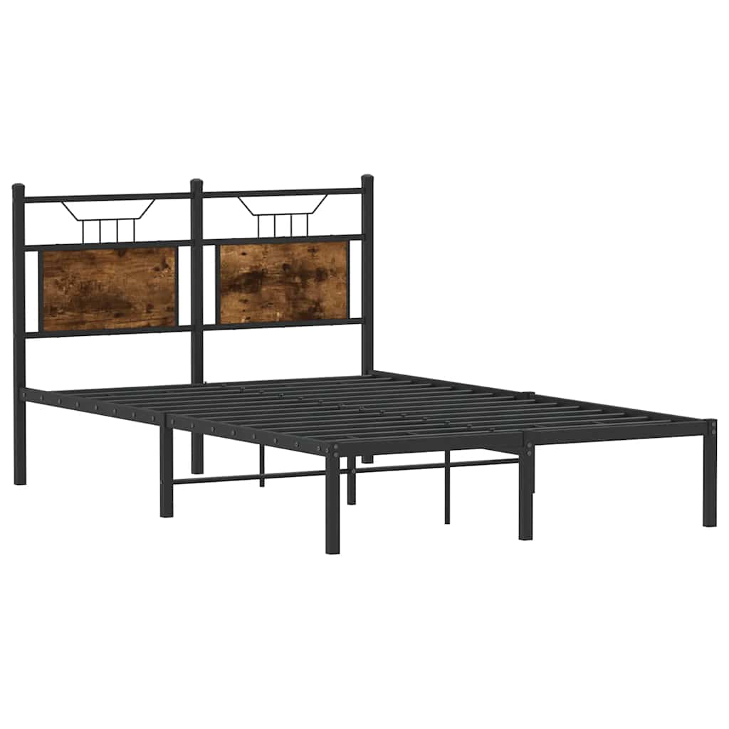 Giroletto senza Materasso Rovere Fumo 120x200 cm in Truciolato