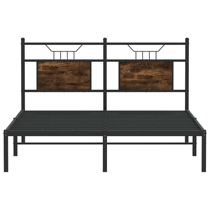 Giroletto senza Materasso Rovere Fumo 137x190 cm in Truciolato