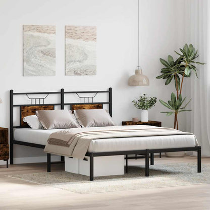 Giroletto senza Materasso Rovere Fumo 140x190 cm in Truciolato