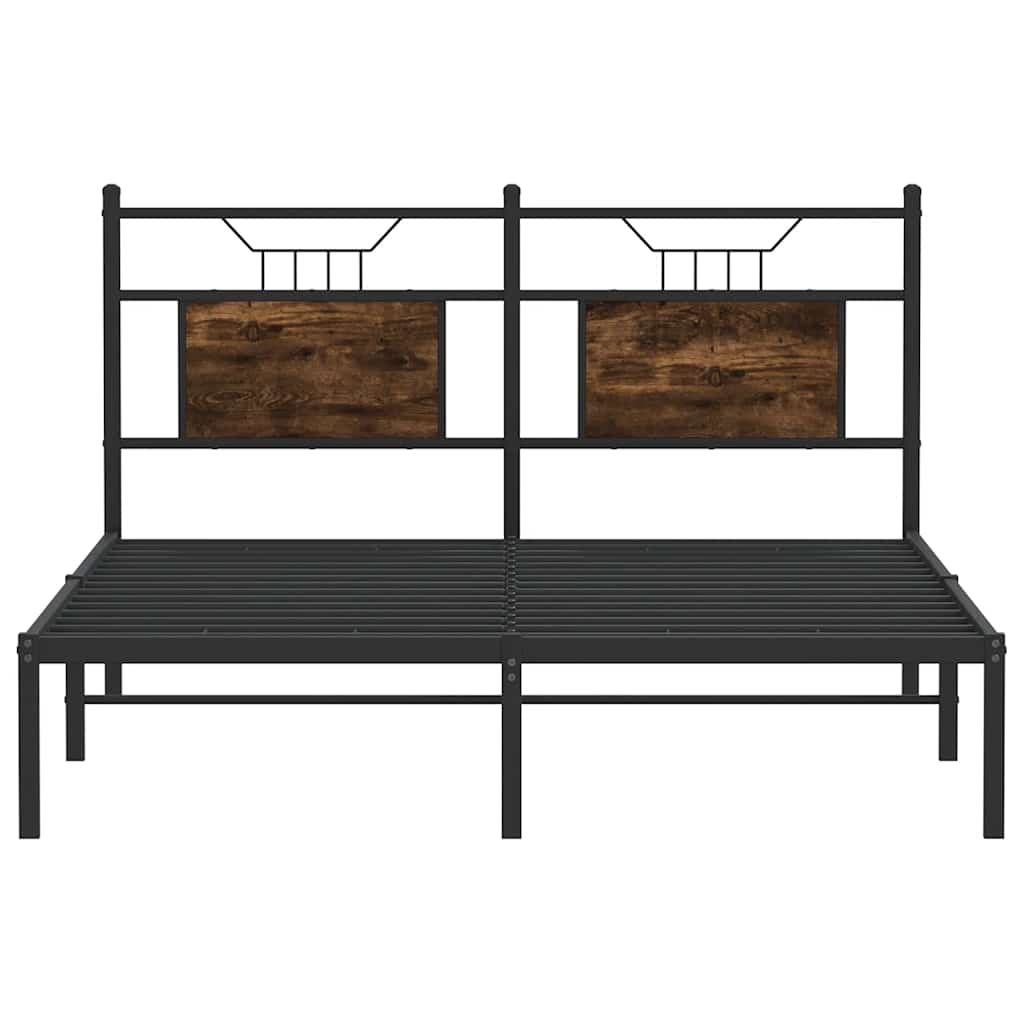 Giroletto senza Materasso Rovere Fumo 140x190 cm in Truciolato