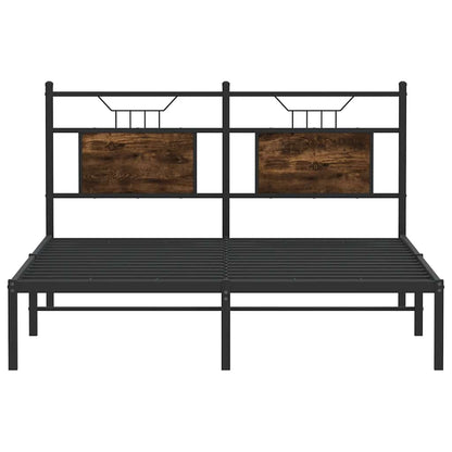 Giroletto senza Materasso Rovere Fumo 140x200 cm in Truciolato